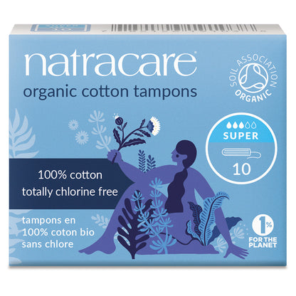 Organic Non-Applicator Tampons Super - Just Natural