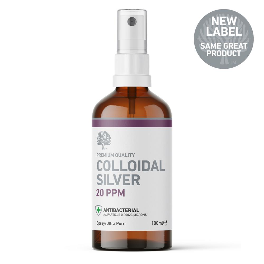 20ppm Enhanced Colloidal Silver 100ml Spray - pH 9.0 - Just Natural
