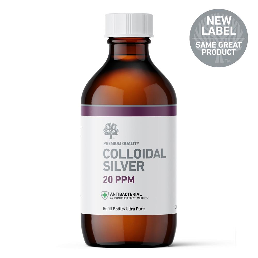 20ppm Enhanced Colloidal Silver 300ml - pH 9.0 - Just Natural