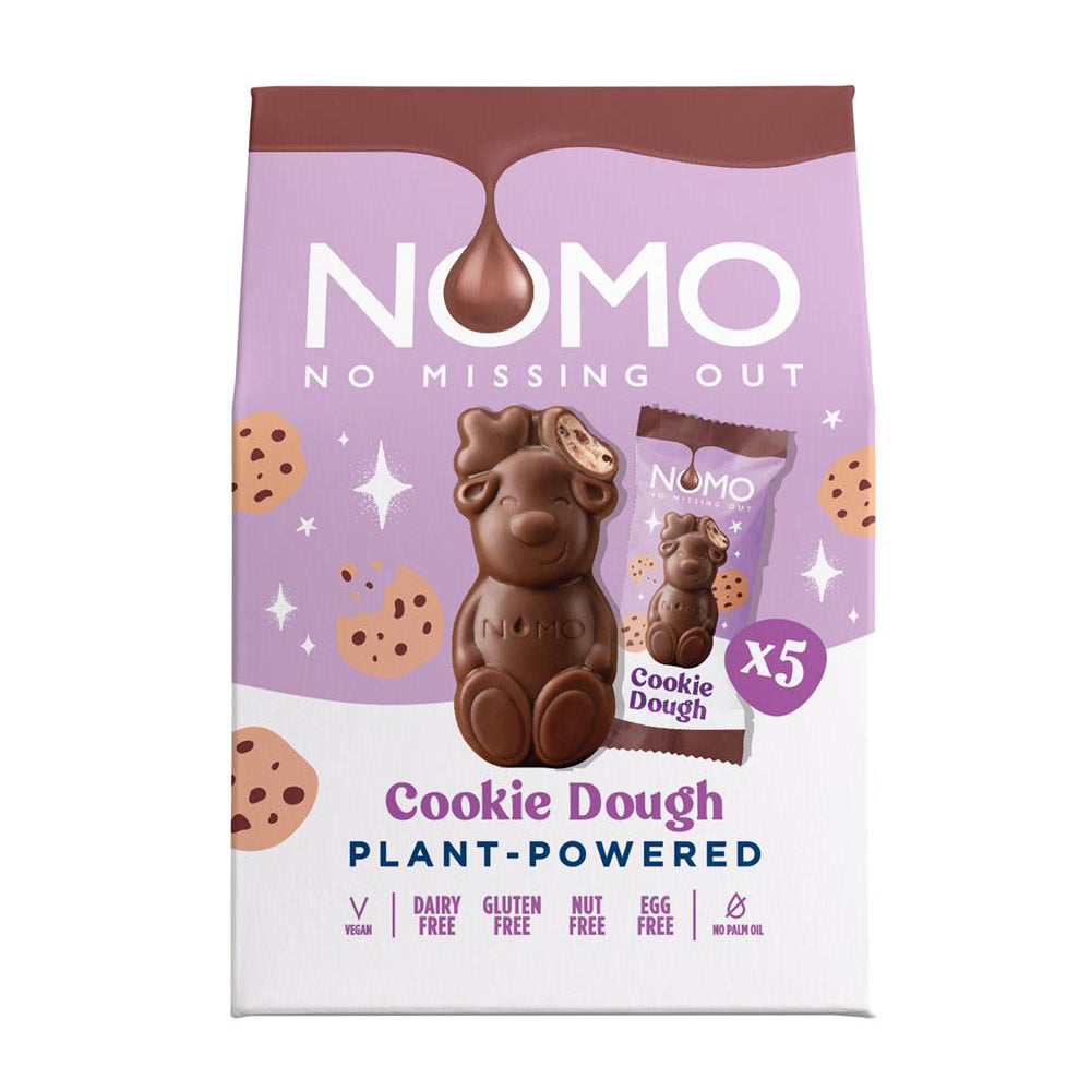 Xmas Mini Reindeer Cookie Dough Multipack 53g - Just Natural