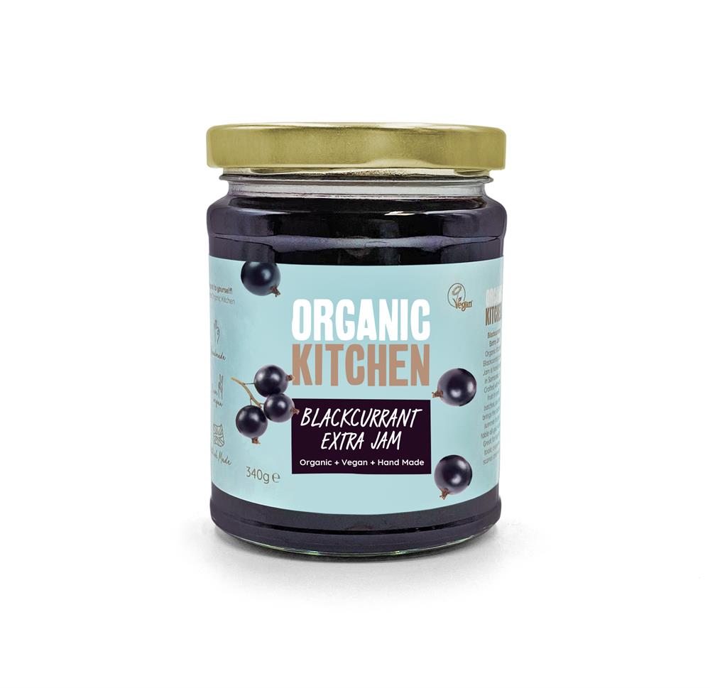 Organic Blackcurrant Extra Jam 340g - Just Natural