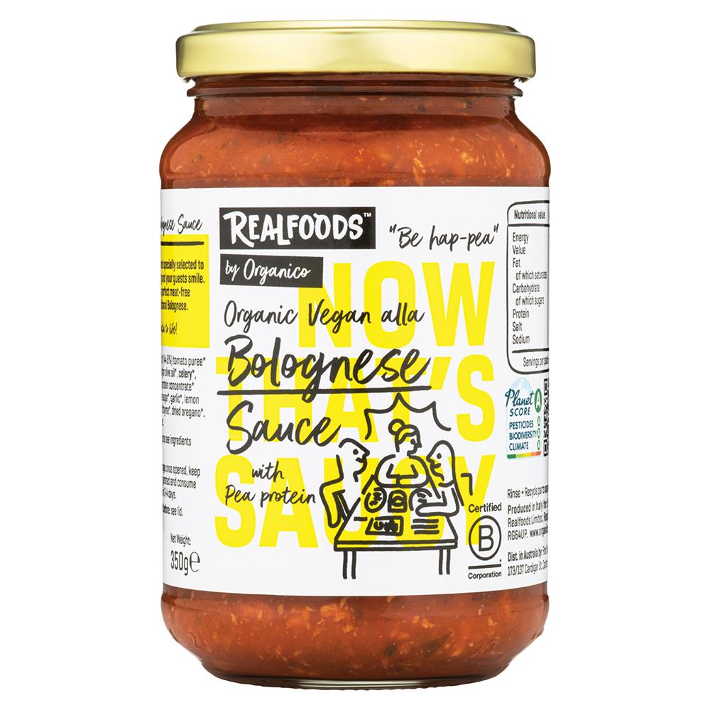 Org Vegan Bolognese Sauce (with pea protein) 350g.