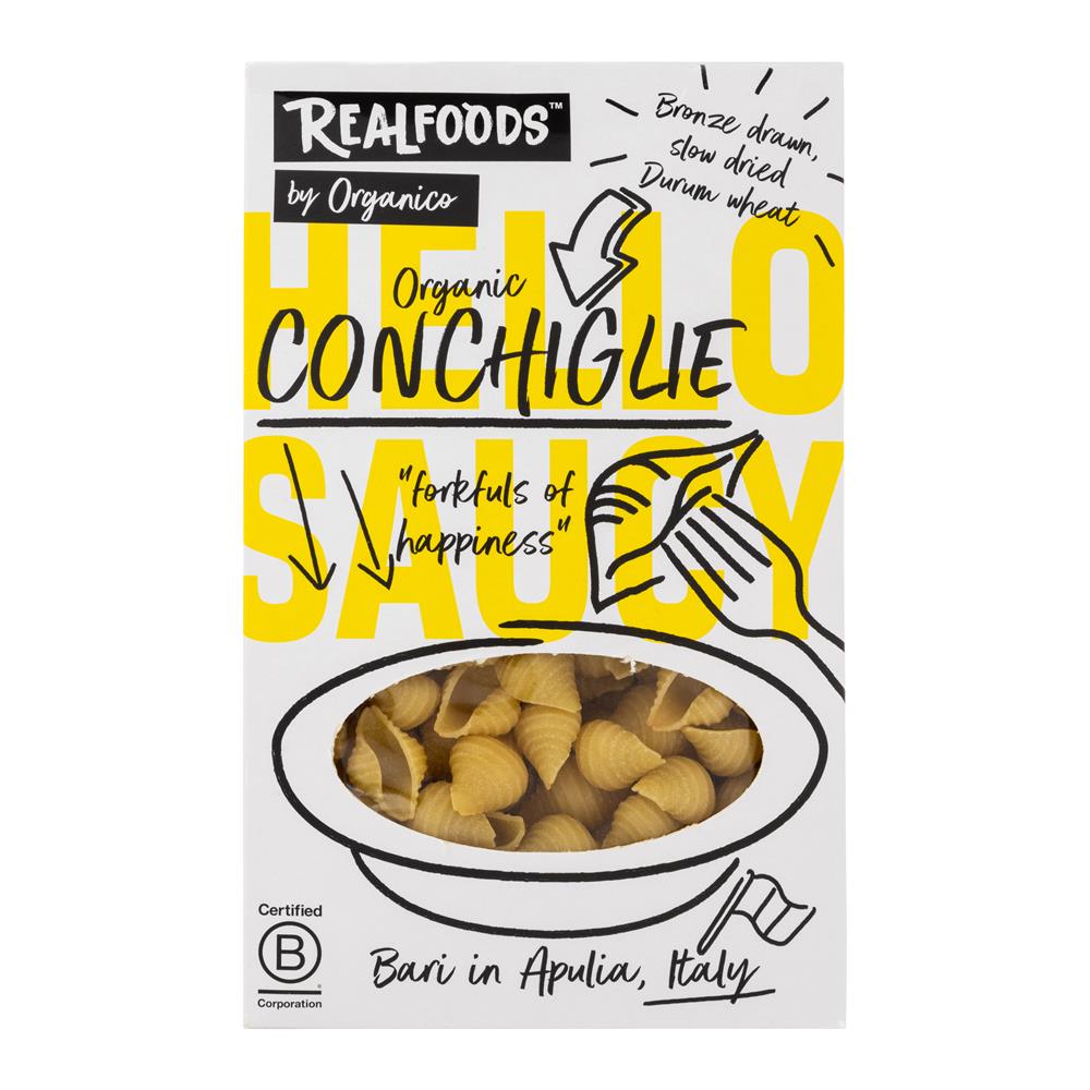 Organic Conchiglie Pasta 500g.