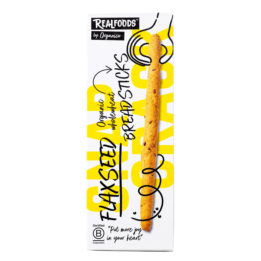 Organic Flaxseed Breadsticks 120g.