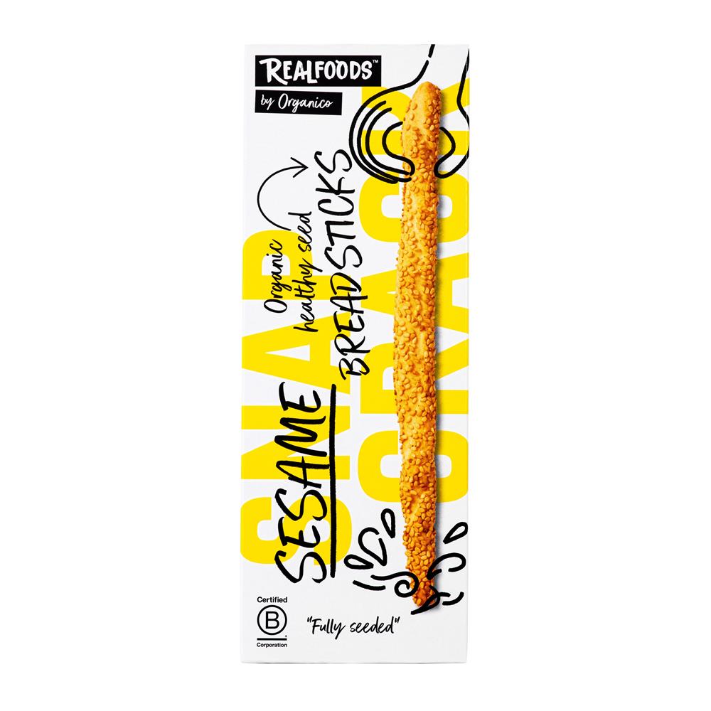 Organic Sesame Breadsticks 120g.