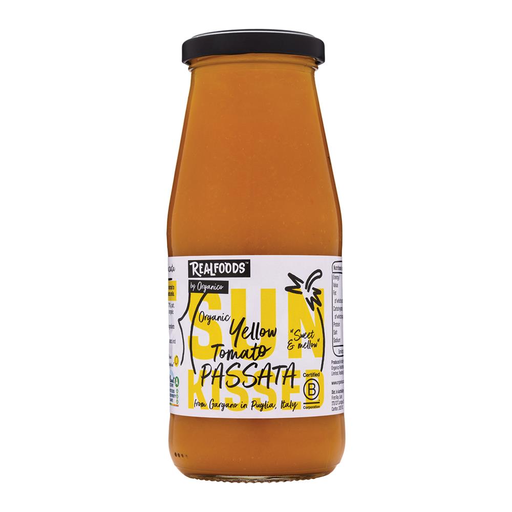 Organic Yellow Tomato Passata 420g.