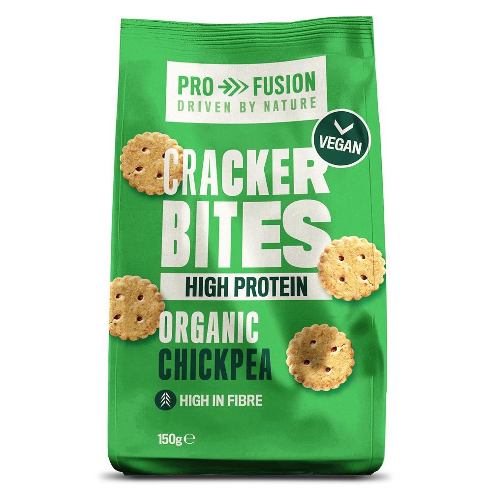 Organic High Protein Chickpea Cracker Bites 150g.