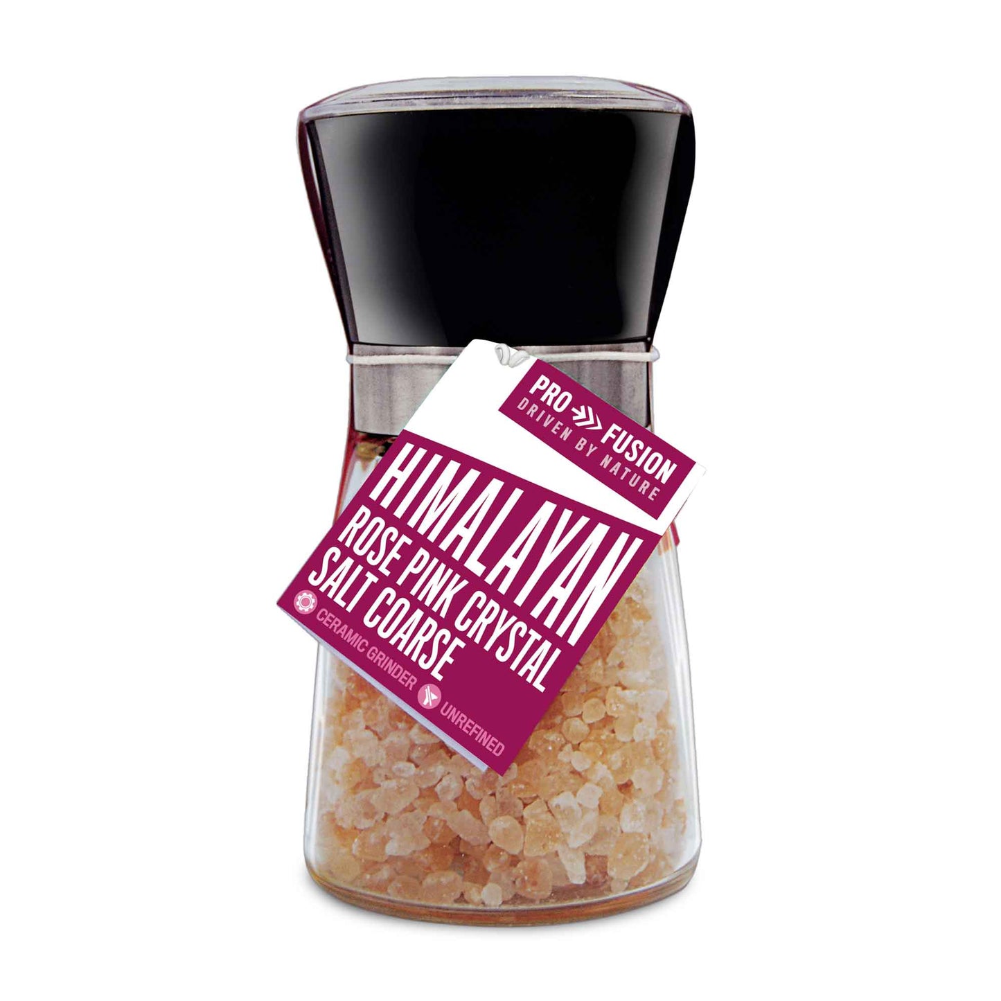 Organic Himalayan Rose Pink Salt Coarse Mill 200g - Just Natural