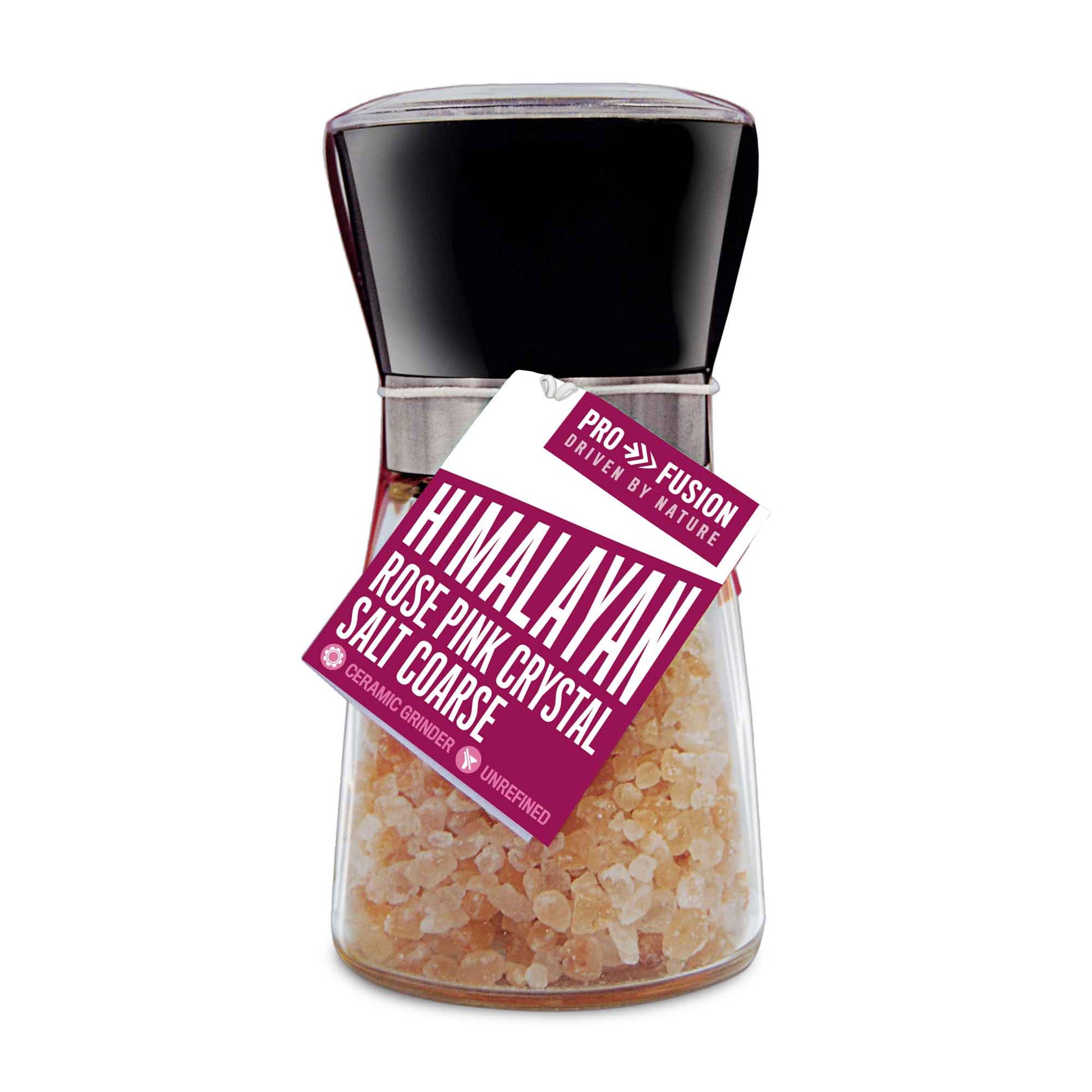 Organic Himalayan Rose Pink Salt Coarse Mill 200g - Just Natural