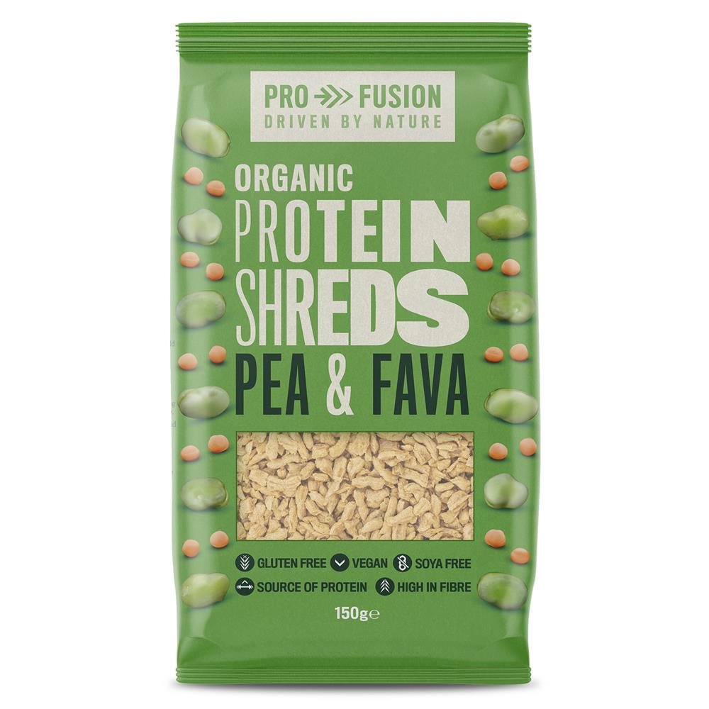 Profusion Organic Protein Shreds Pea & Fava Vegan 150g.