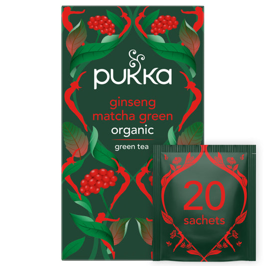 Ginseng Matcha Green Tea 20 Sachet Just Natural