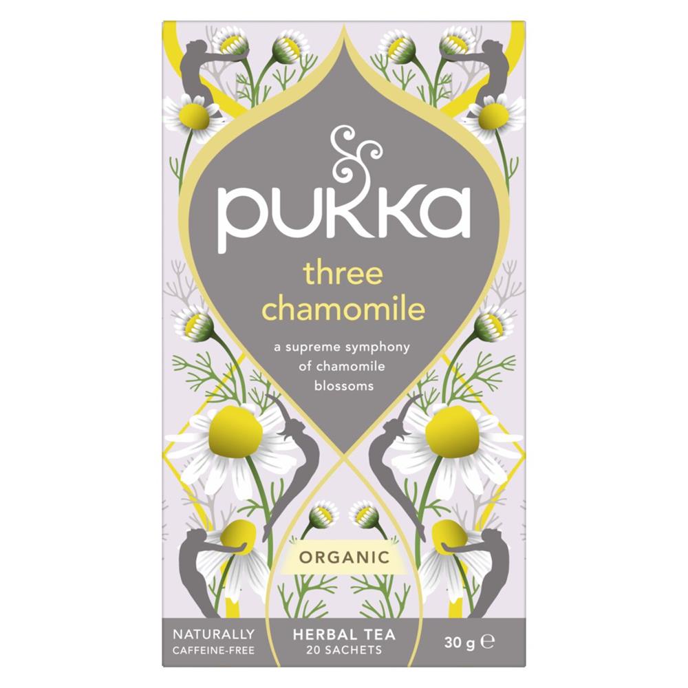 Three Chamomile 20 herbal tea sachets - Just Natural