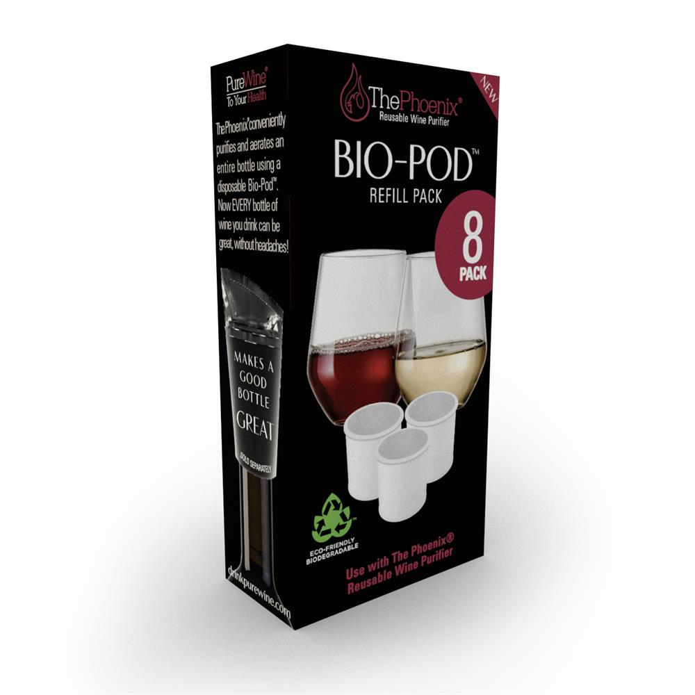 Bio-Pod Wine Purifier Refill 8 Pack.