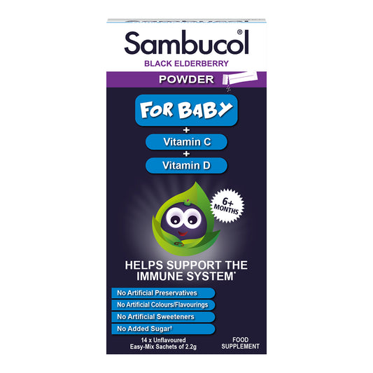 Sambucol Baby Powder 14 sachets.
