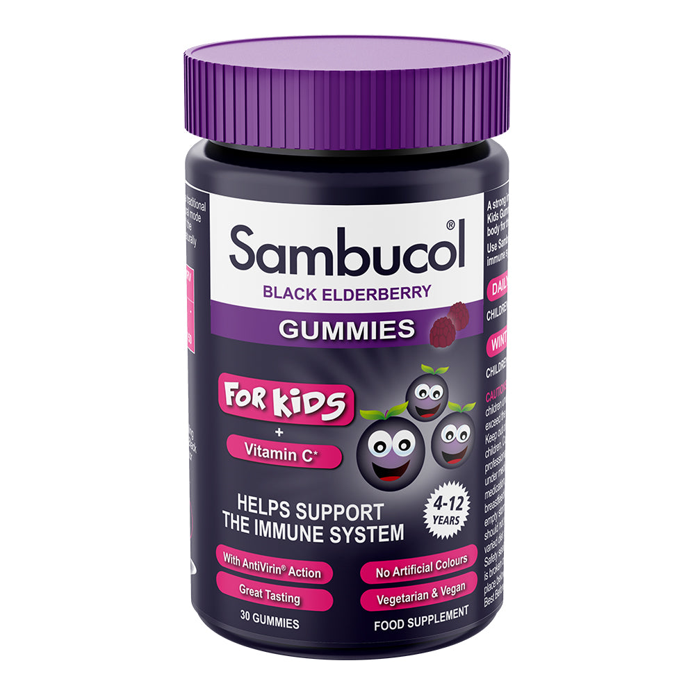 Sambucol Kids Black Elderberry Gummies.