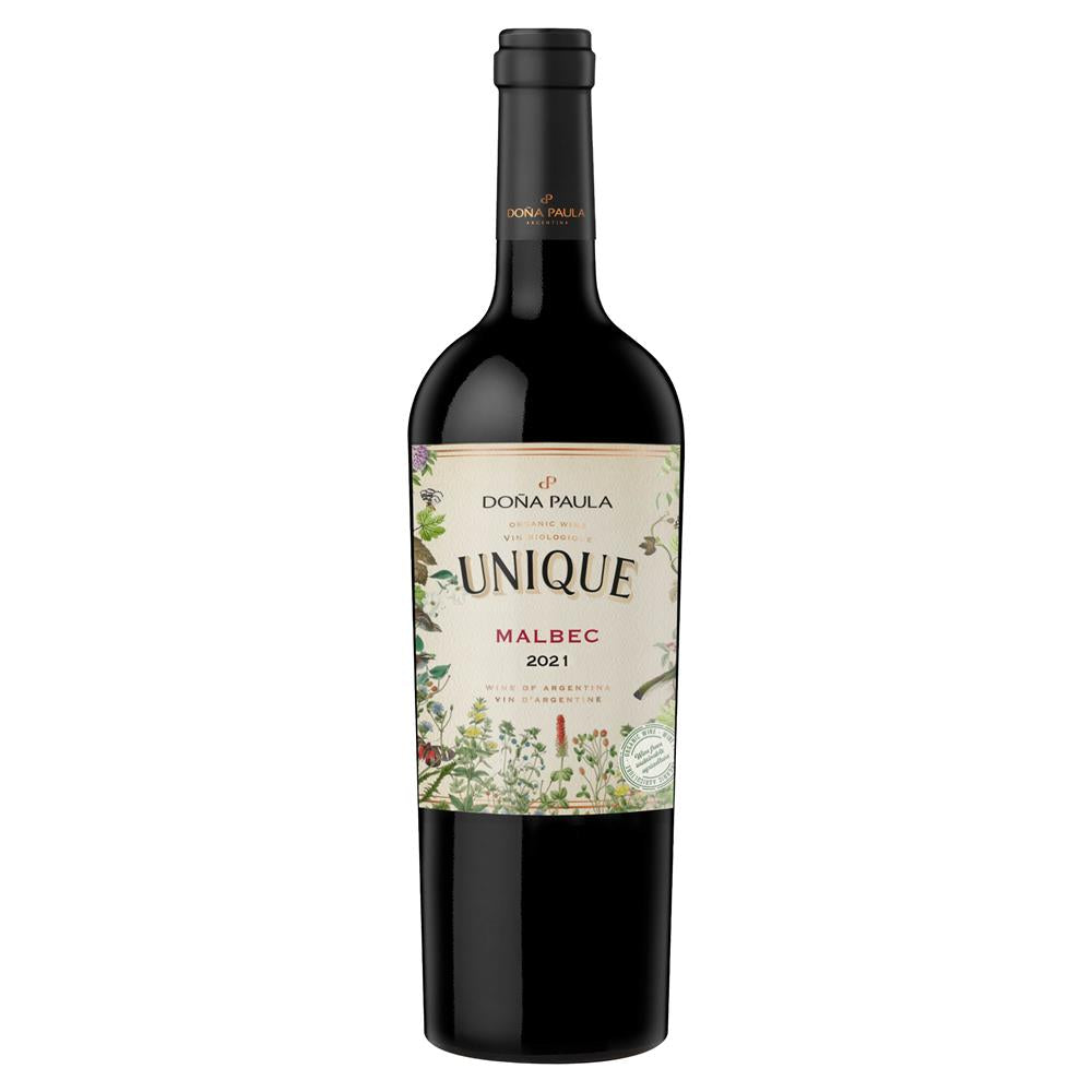Dona Paula Unique Organic Malbec Argentina Red Wine 75cl.