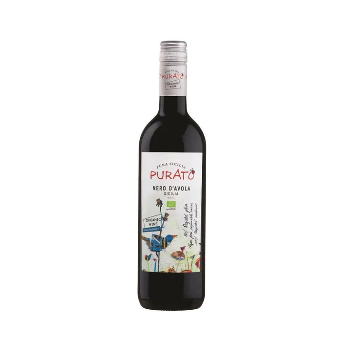 Purato Nero d'Avola Sicily Red Wine 75cl - Just Natural