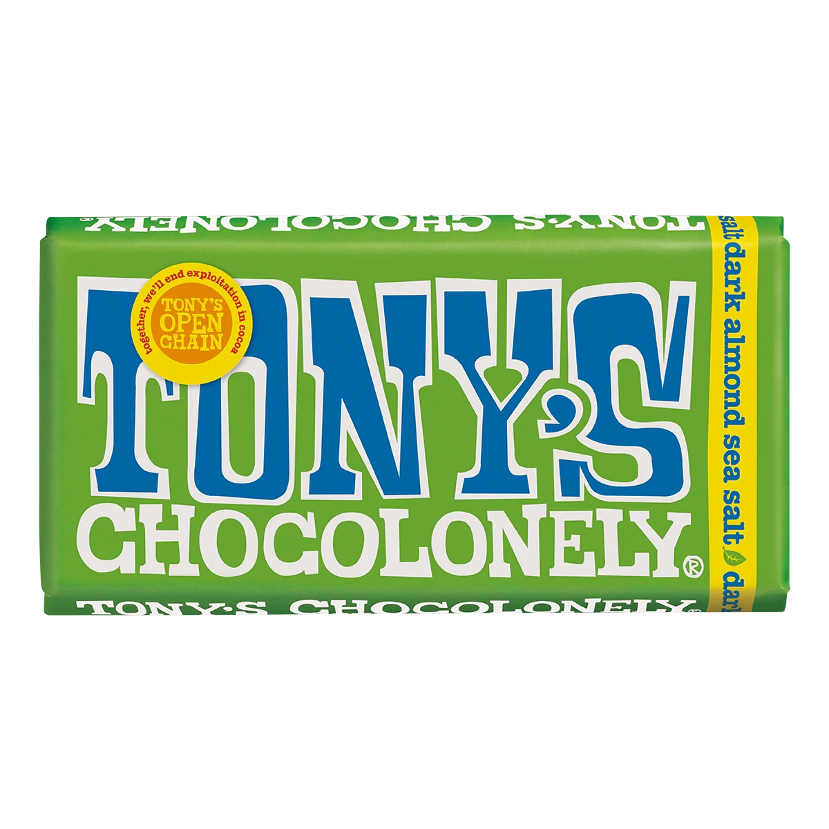 Dark Chocolate 61% Almond Sea Salt 180g - Just Natural