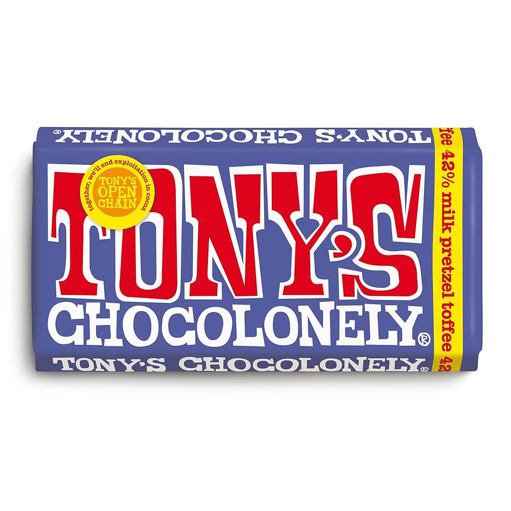 Dark Milk Pretzel Toffee Chocolate Bar 180g - Just Natural