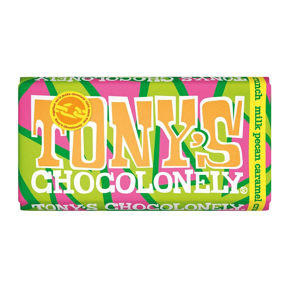 Milk Chocolate Pecan Caramel Crunch 180g - Just Natural