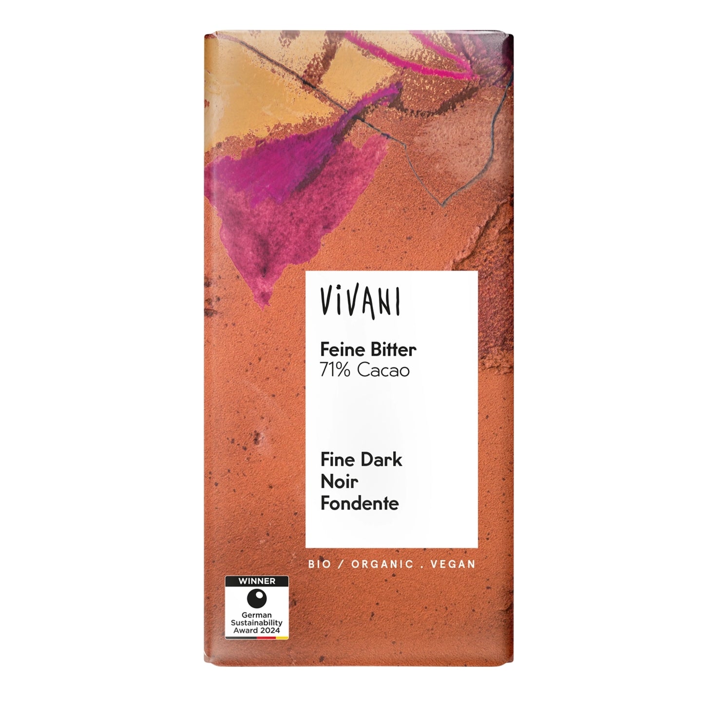 Dark 71% Chocolate Vegan Organic 100g - Just Natural