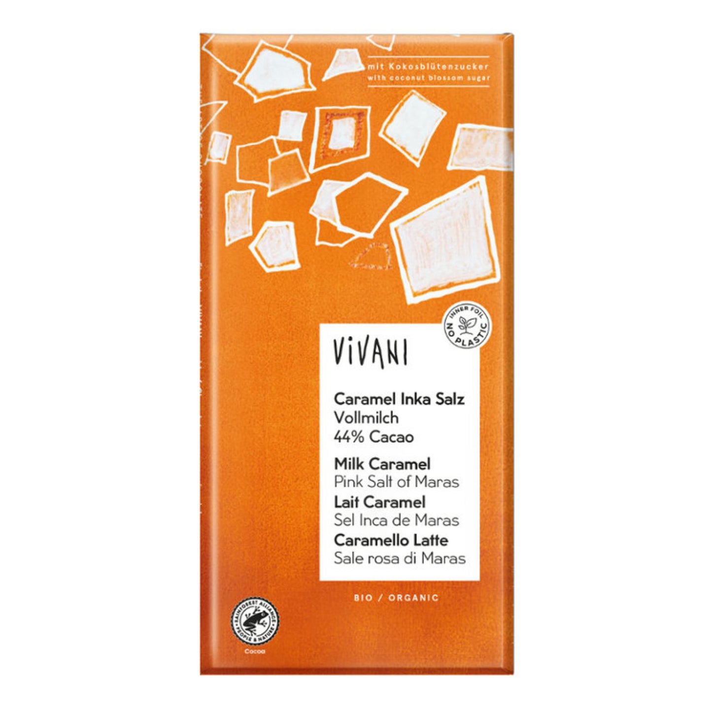 Milk Caramel Salted Chocolate Organic 80g - Just Natural