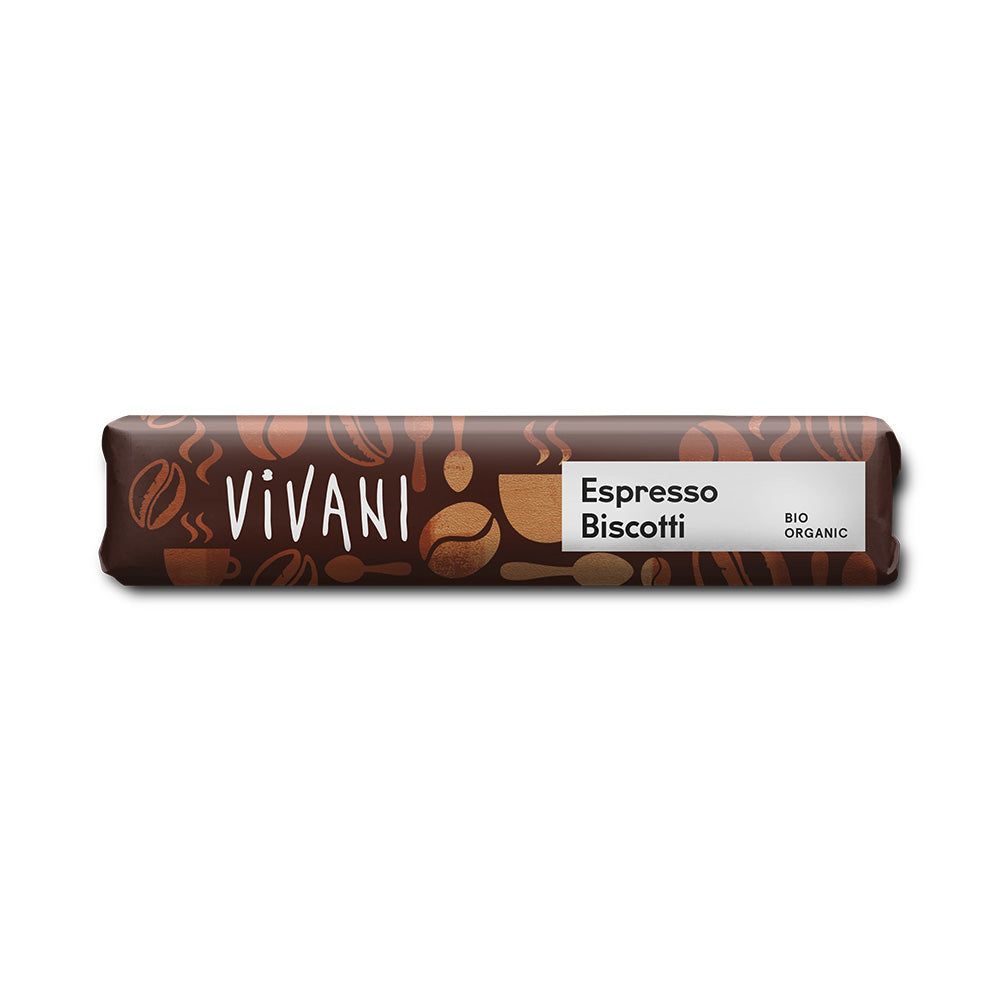 Mini Espresso Biscotti Chocolate Organic 40g.