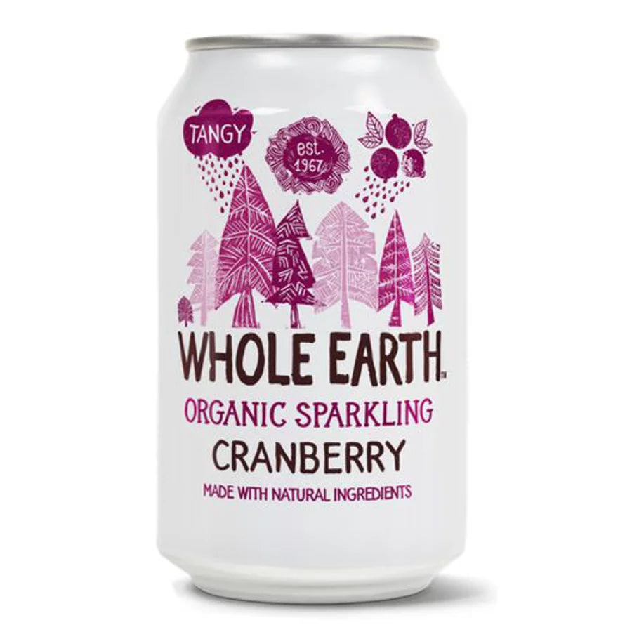 Organic Sparkling Cranberry Drink 330ml - Just Natural