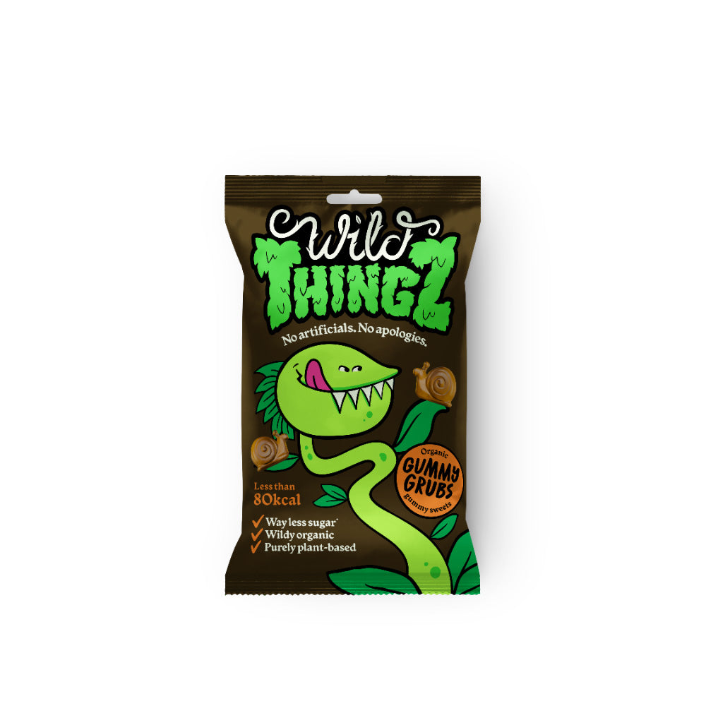Wild Thingz Organic & Vegan Sweets Gummy Grubs 25g.