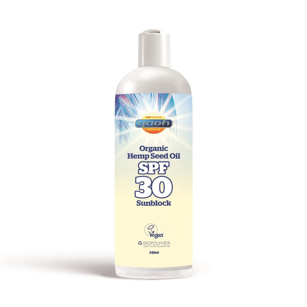 Hemp Seed Oil Sunblock SPF-30 240ml - Just Natural
