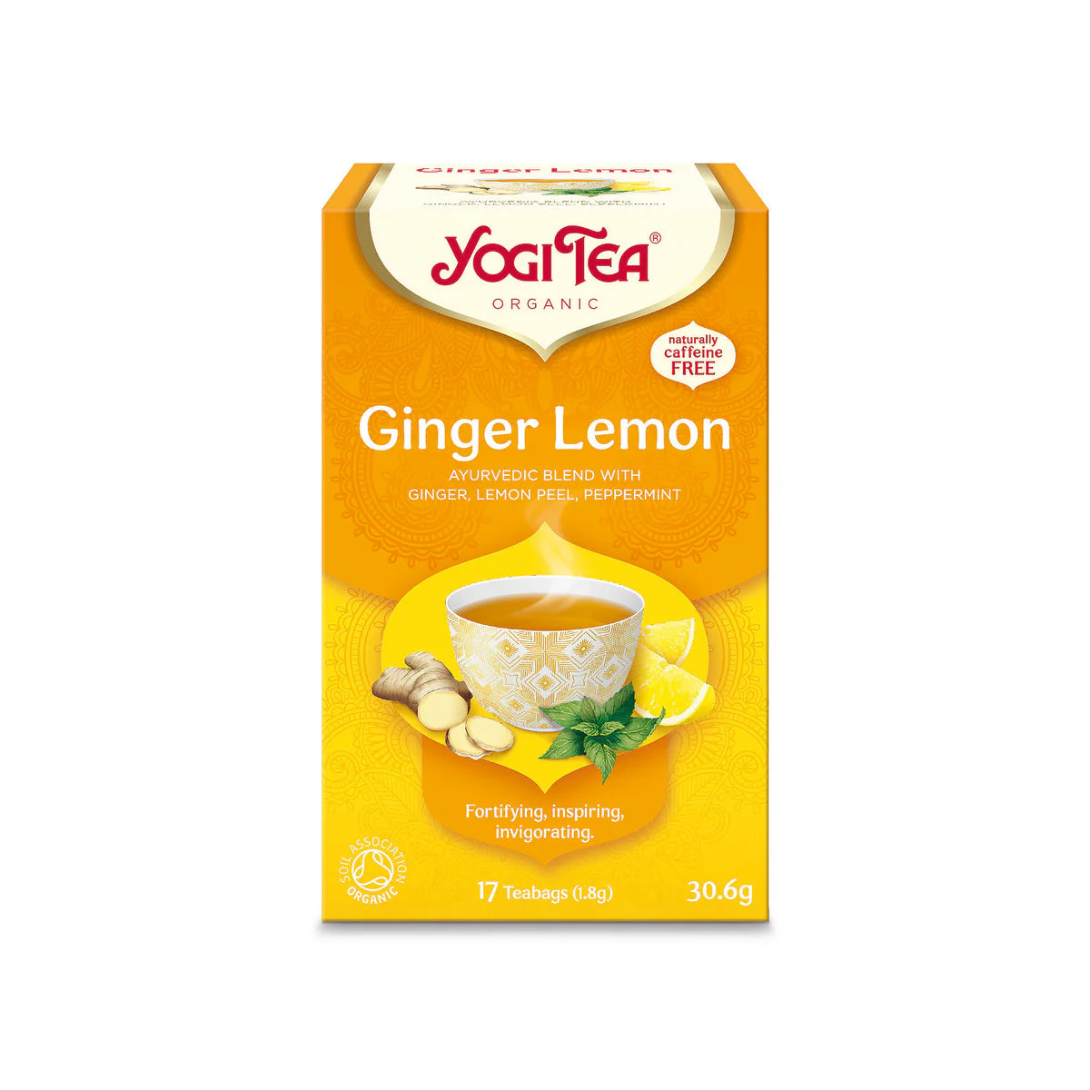Ginger Lemon Organic 17 Teabags - Just Natural