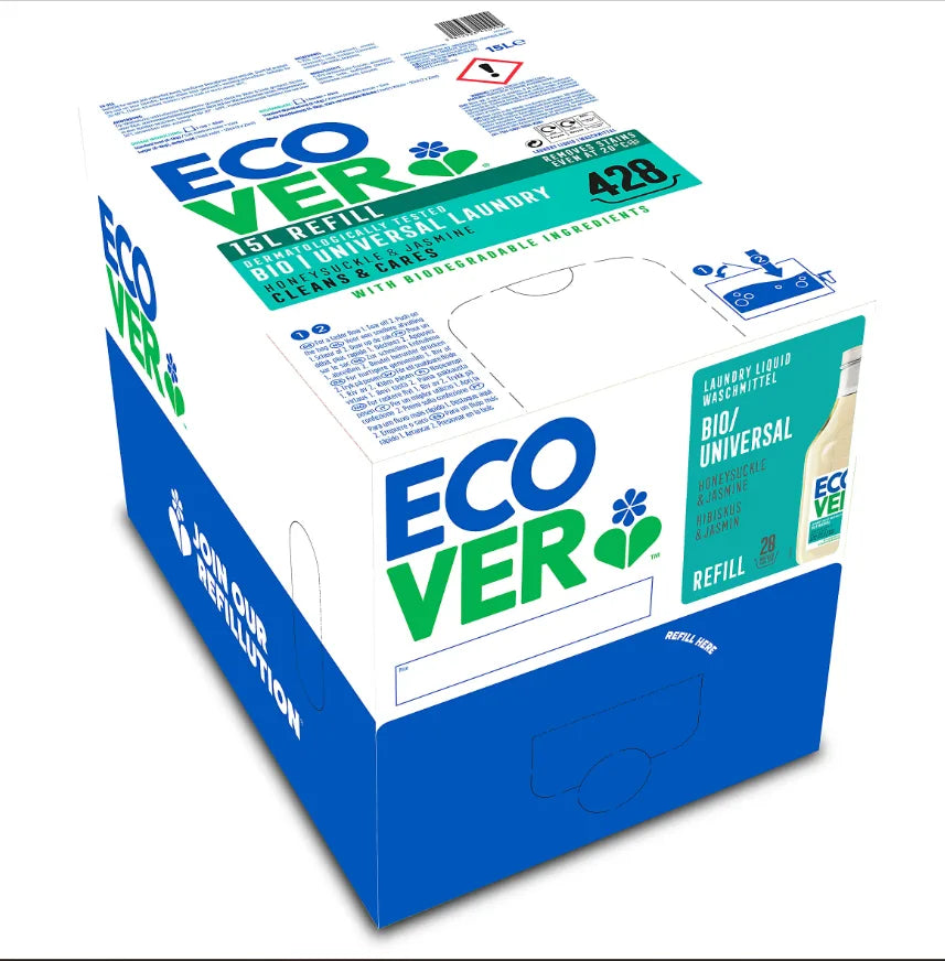 Ecover Refill Bio Concentrated Laundry Liq. 15L BiB 428 washes