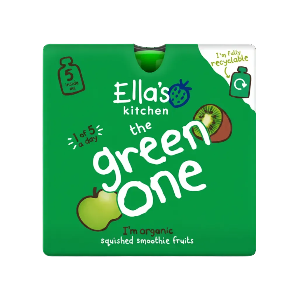 Ellas Kitchen Smoothie Fruit - The Green One Multipack 5 x 90g