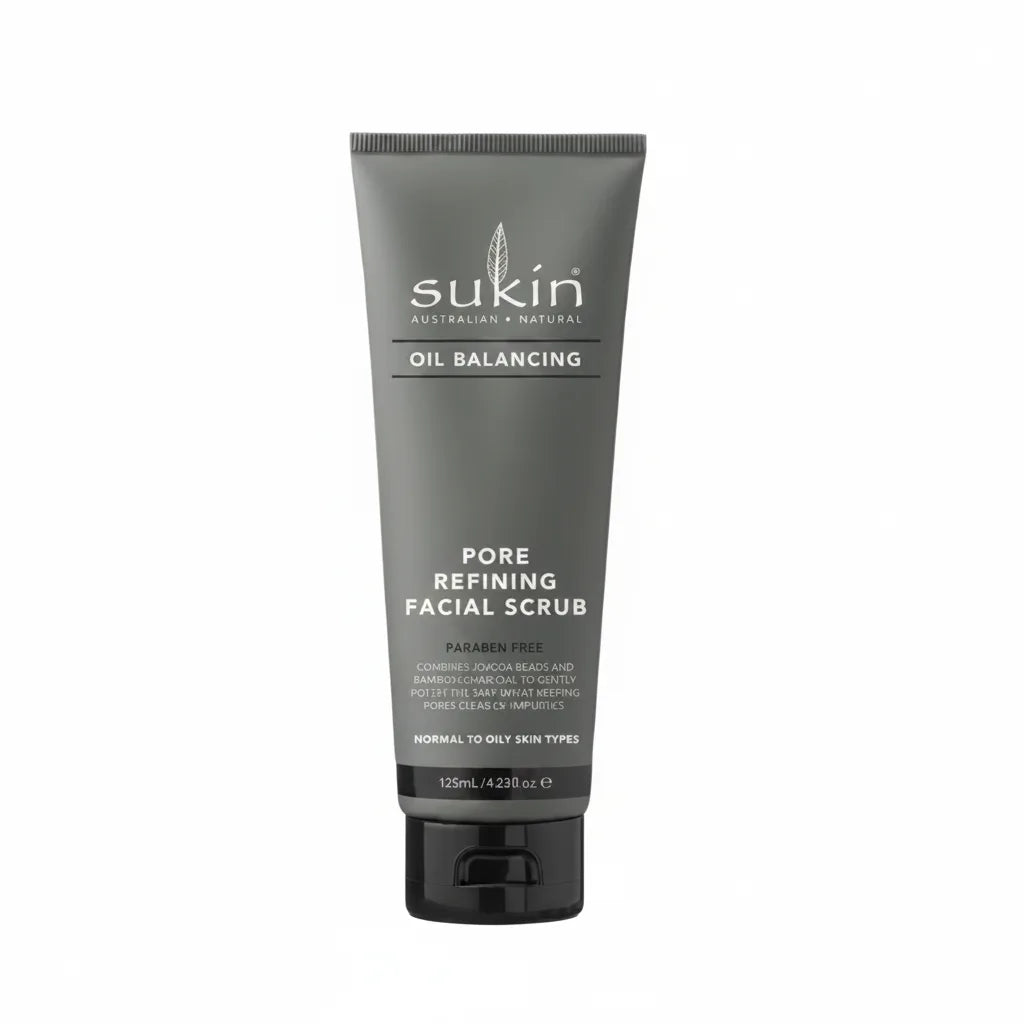Sukin OB + Charcoal Facial Scrub 100ml