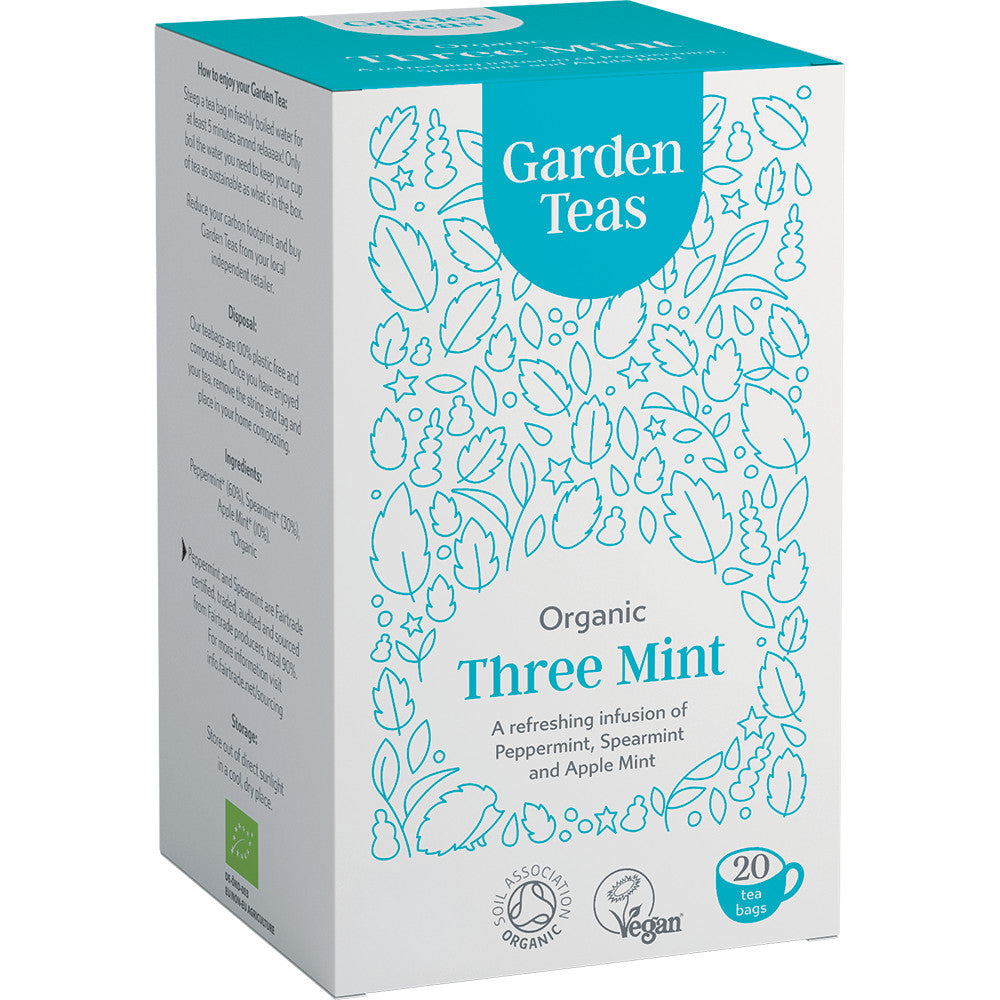 Garden Teas Organic Three Mint Infusion 20 Plastic Free Envelopes