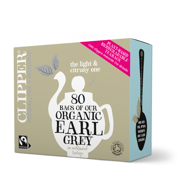 Organic Fairtrade Earl Grey Tea 80 bags Just Natural