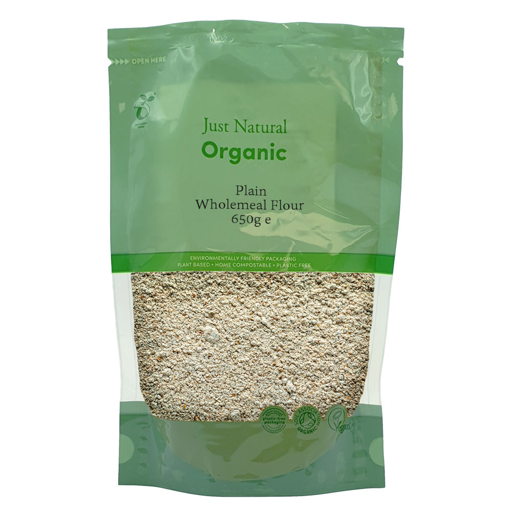 Just Natural Organic Plain Wholemeal Flour 650g - Just Natural
