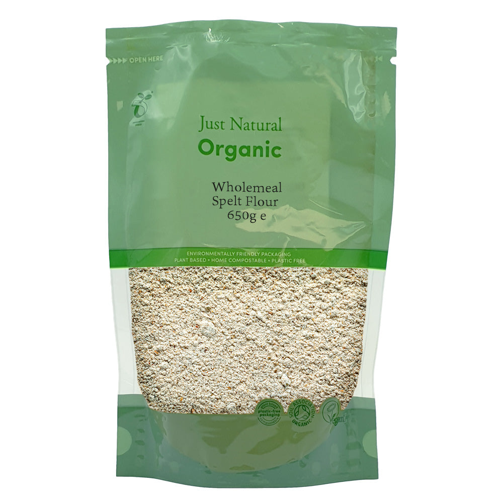 Just Natural Organic Wholemeal Spelt Flour 650g - Just Natural