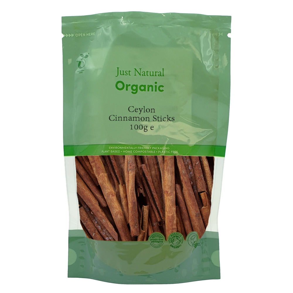 Organic Ceylon Cinnamon Sticks 100g Just Natural