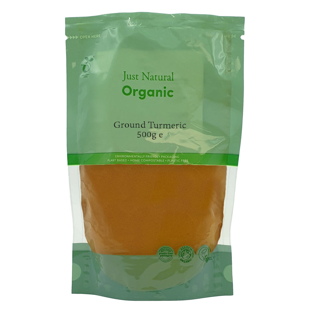 Organic Ground Turmeric 500g Just Natural