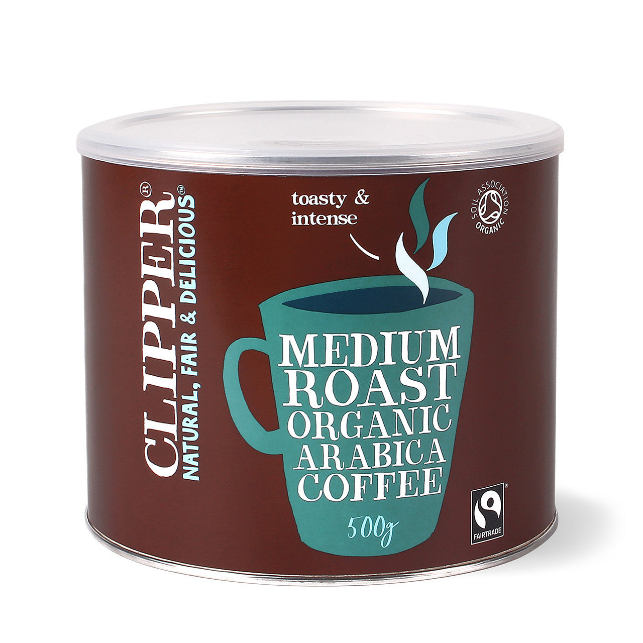 Fairtrade Organic Medium Roast Arabica Coffee 500g Just Natural